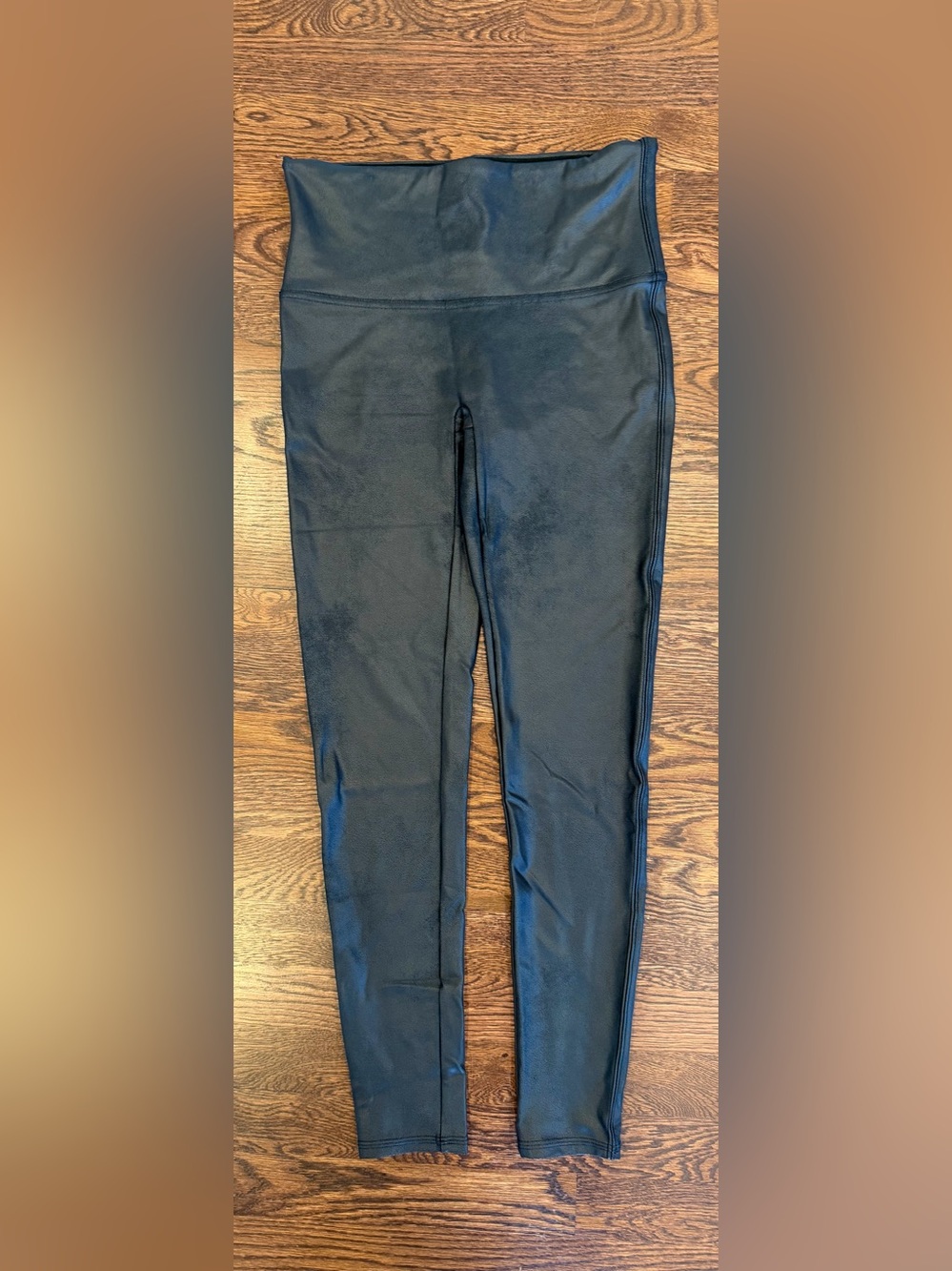 SPANX Faux leather Black High-Rise Shaping Leggings